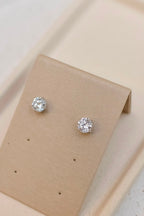 Brinco Clair Zircônia Cristal 8mm Prata 925