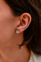 Brinco Clair Zircônia Cristal 8mm Prata 925