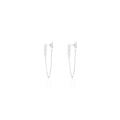 Brinco Triad Sparkle Moissanite Prata 925