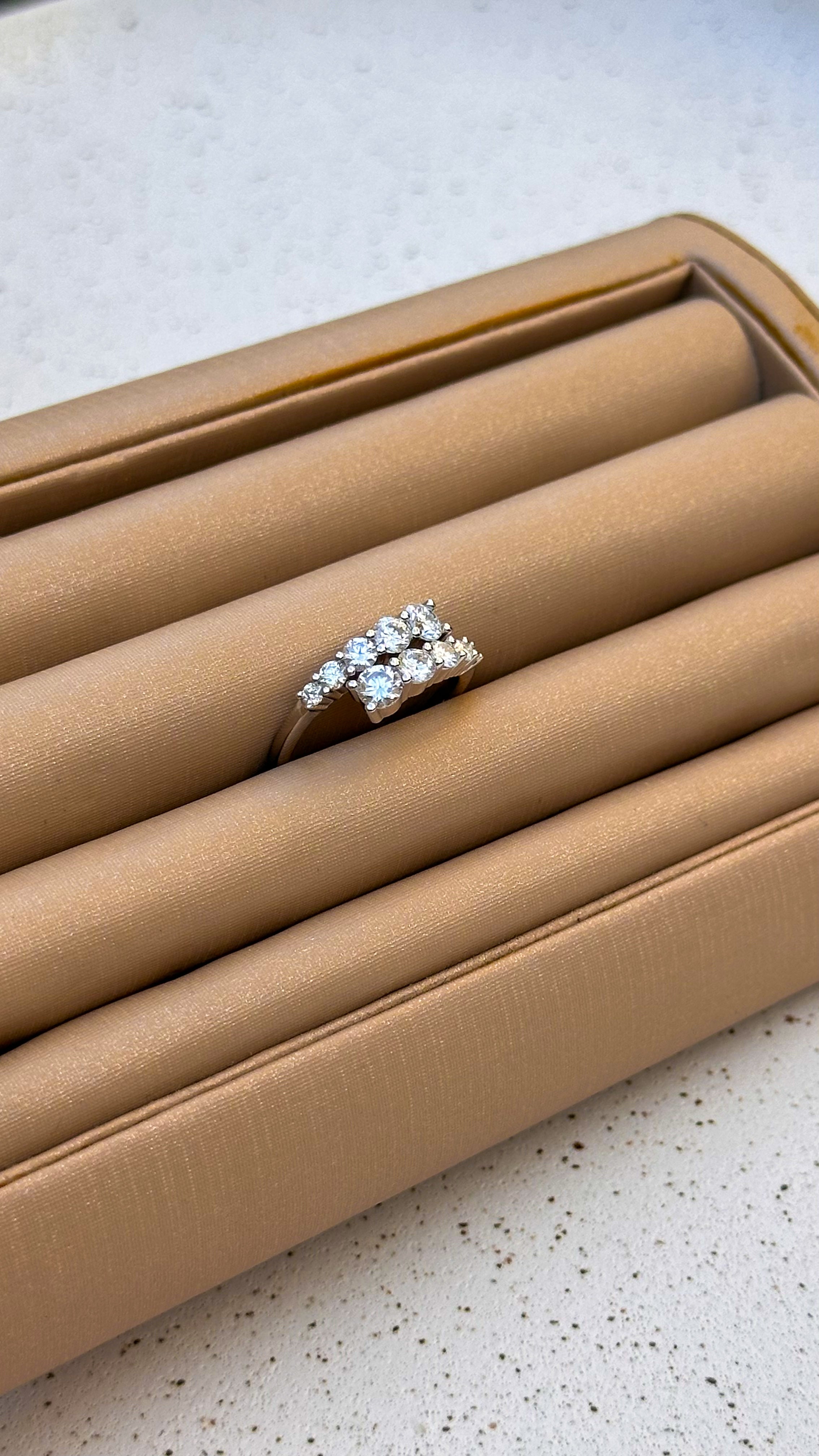 Anel Mia Moissanite Prata 925
