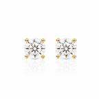 Brinco Clair Zircônia Cristal 4mm Prata 925