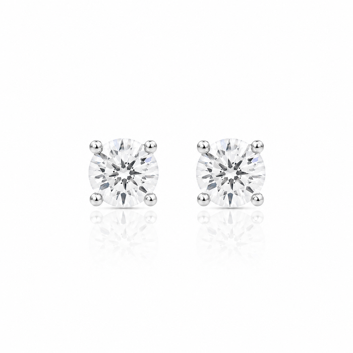 Brinco Clair Zircônia Cristal 4mm Prata 925