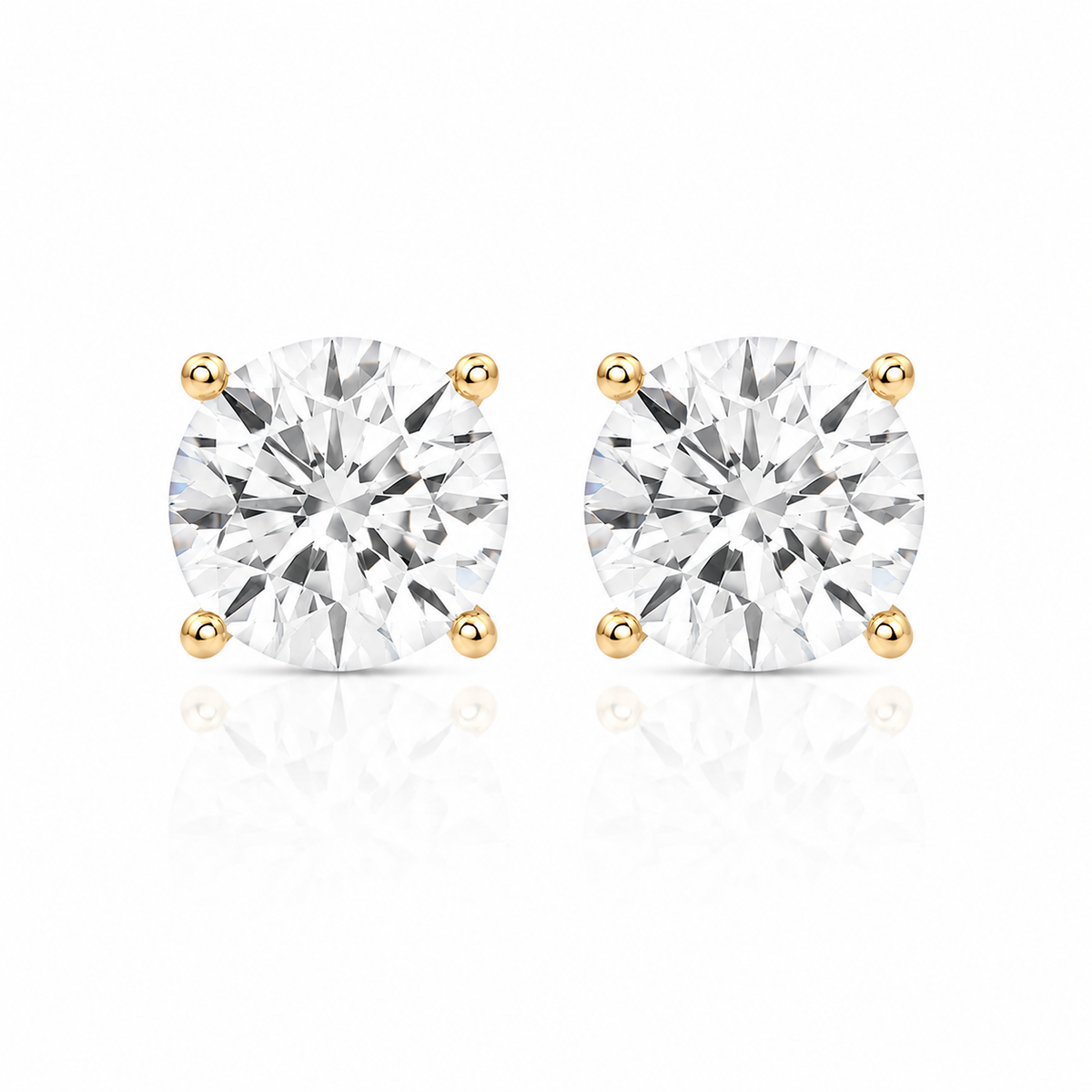 Brinco Clair Zircônia Cristal 8mm Prata 925