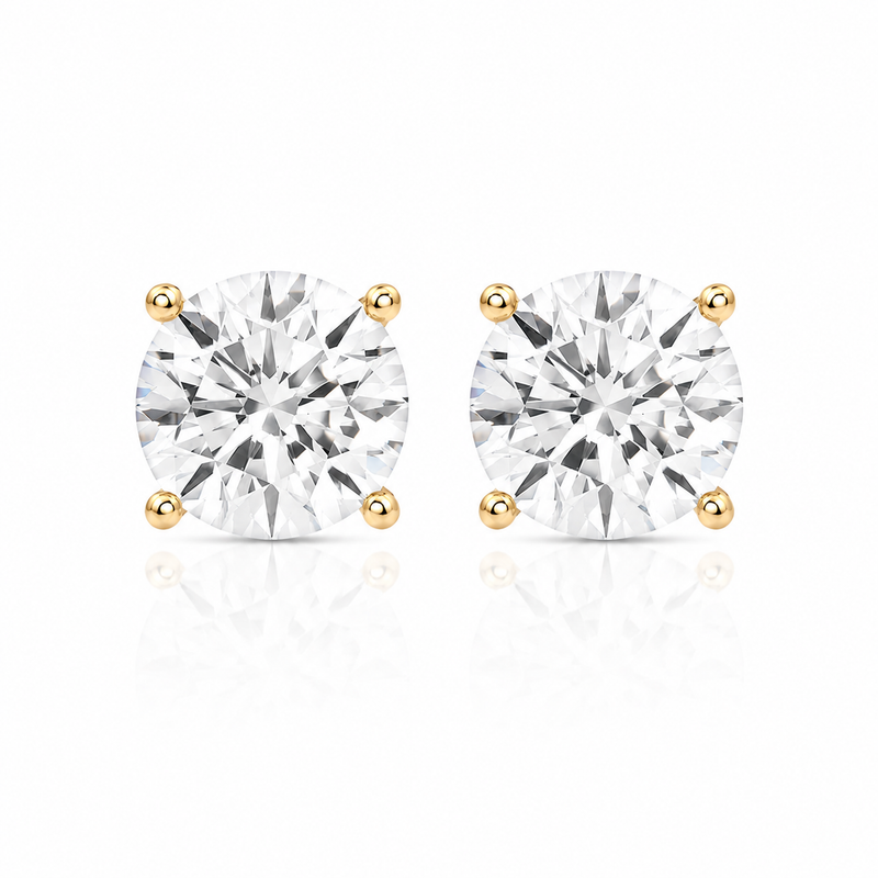 Brinco Clair Zircônia Cristal 8mm Prata 925