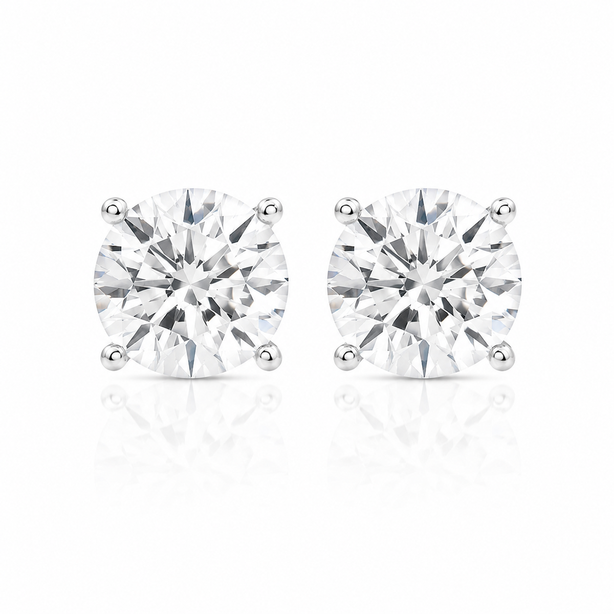 Brinco Clair Zircônia Cristal 8mm Prata 925