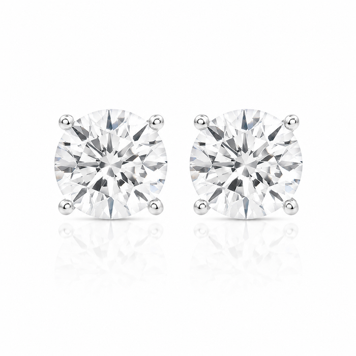 Brinco Clair Zircônia Cristal 8mm Prata 925