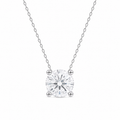 Colar Clair Zircônia Cristal 6mm Prata 925