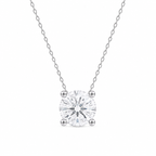 Colar Clair Zircônia Cristal 6mm Prata 925