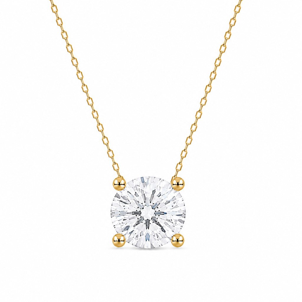 Colar Clair Zircônia Cristal 6mm Prata 925