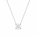 Colar Clair Zircônia Cristal 4mm Prata 925