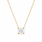 Colar Clair Zircônia Cristal 4mm Prata 925