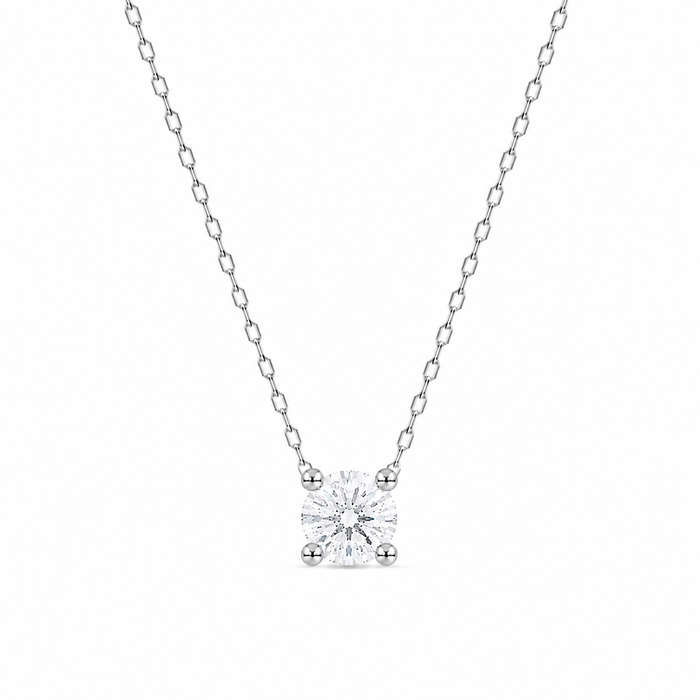 Colar Clair Zircônia Cristal 3mm Prata 925
