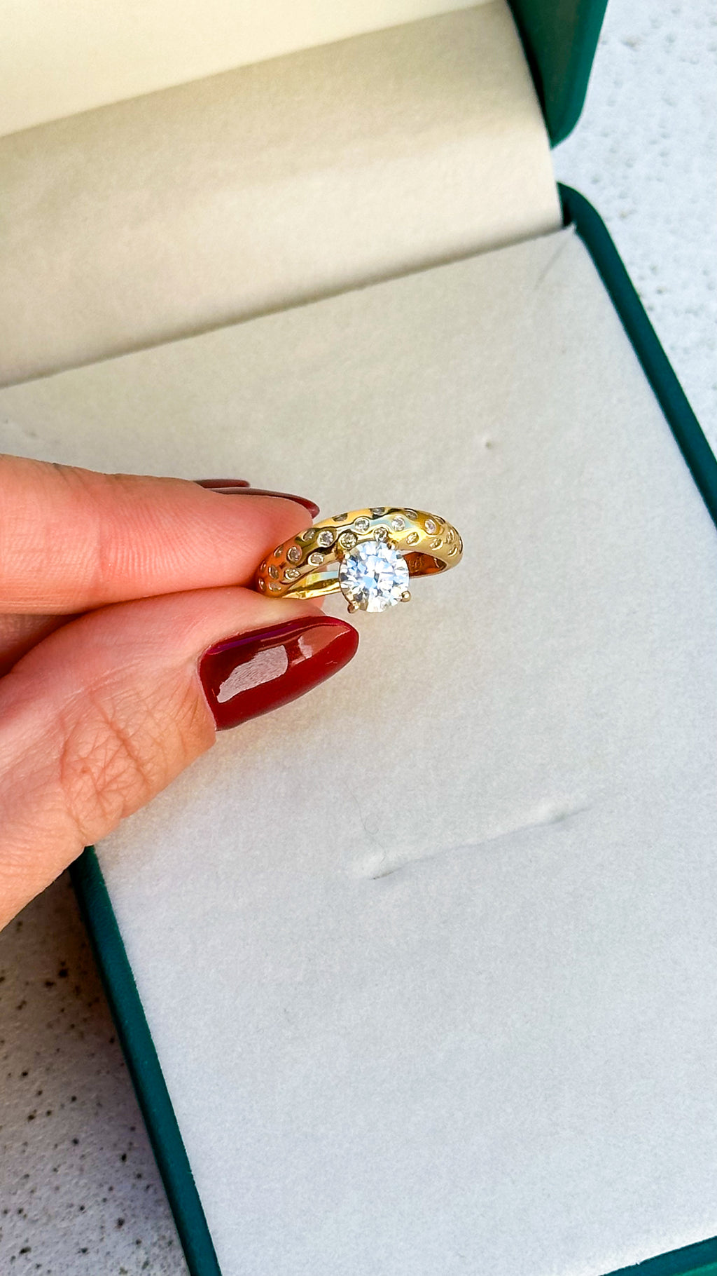 Anel Mônaco Moissanite Prata 925