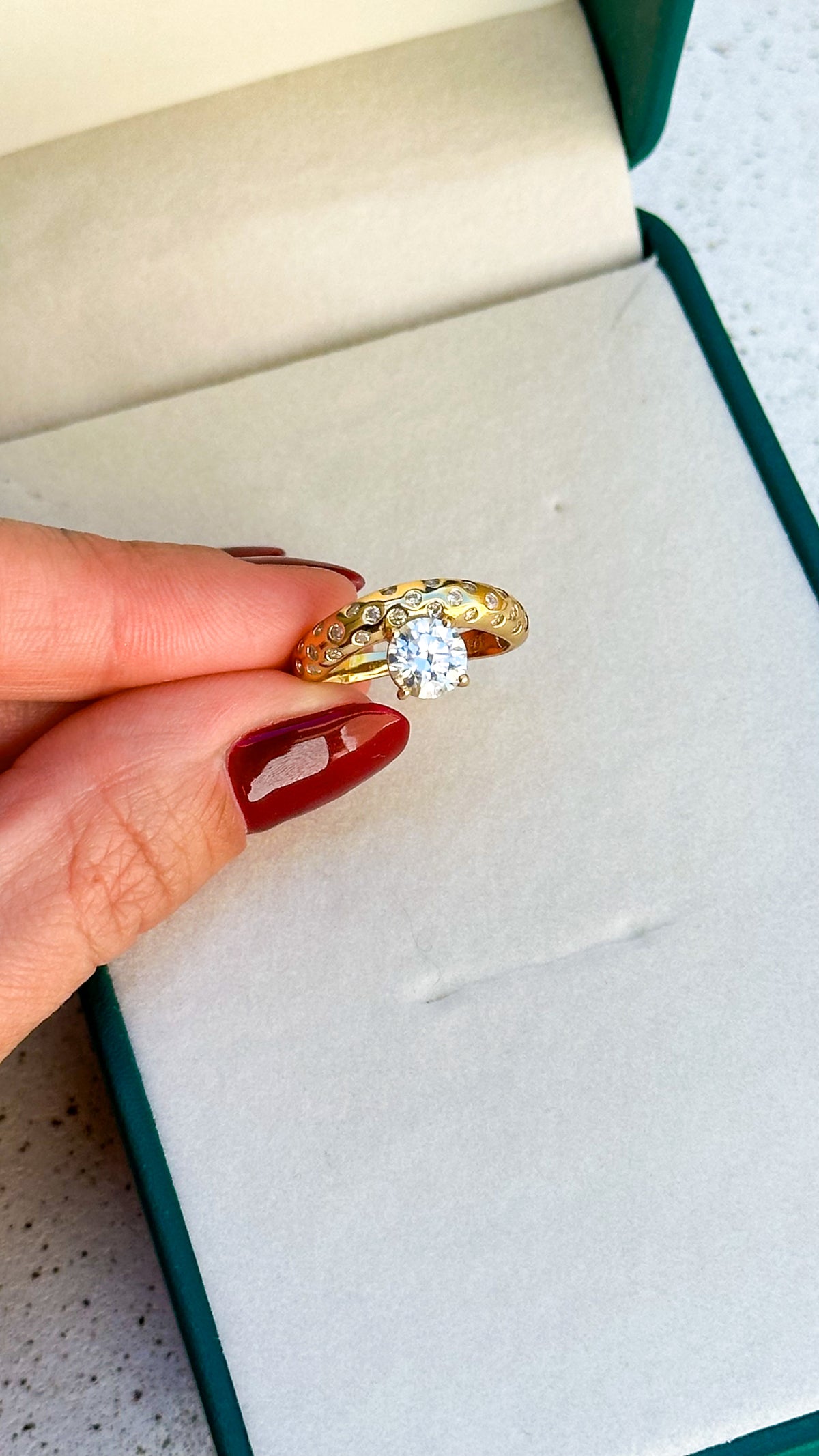 Anel Mônaco Moissanite Prata 925
