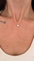 Colar Clair Zircônia Cristal 6mm Prata 925
