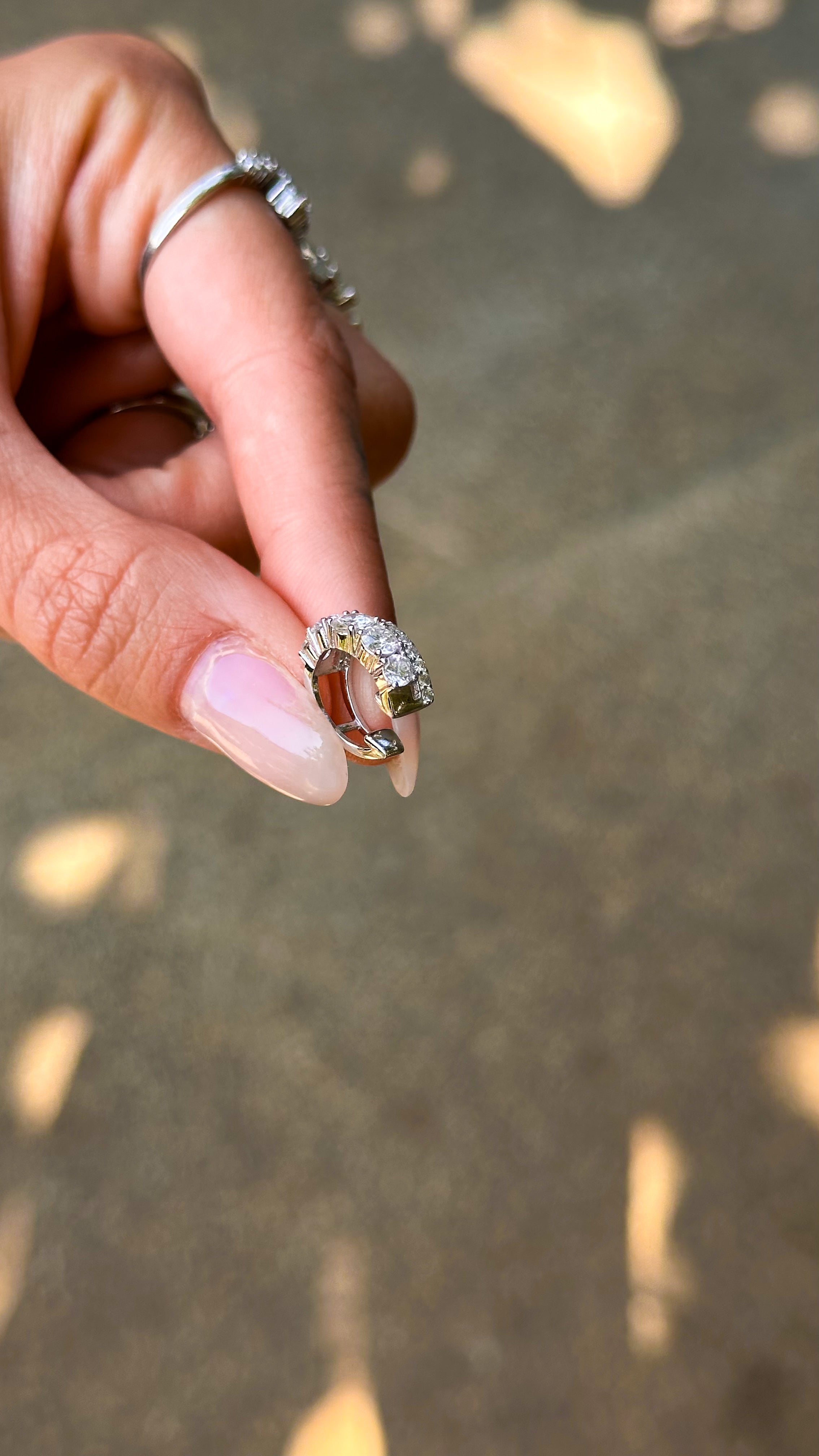 Piercing Liz Moissanite Prata 925