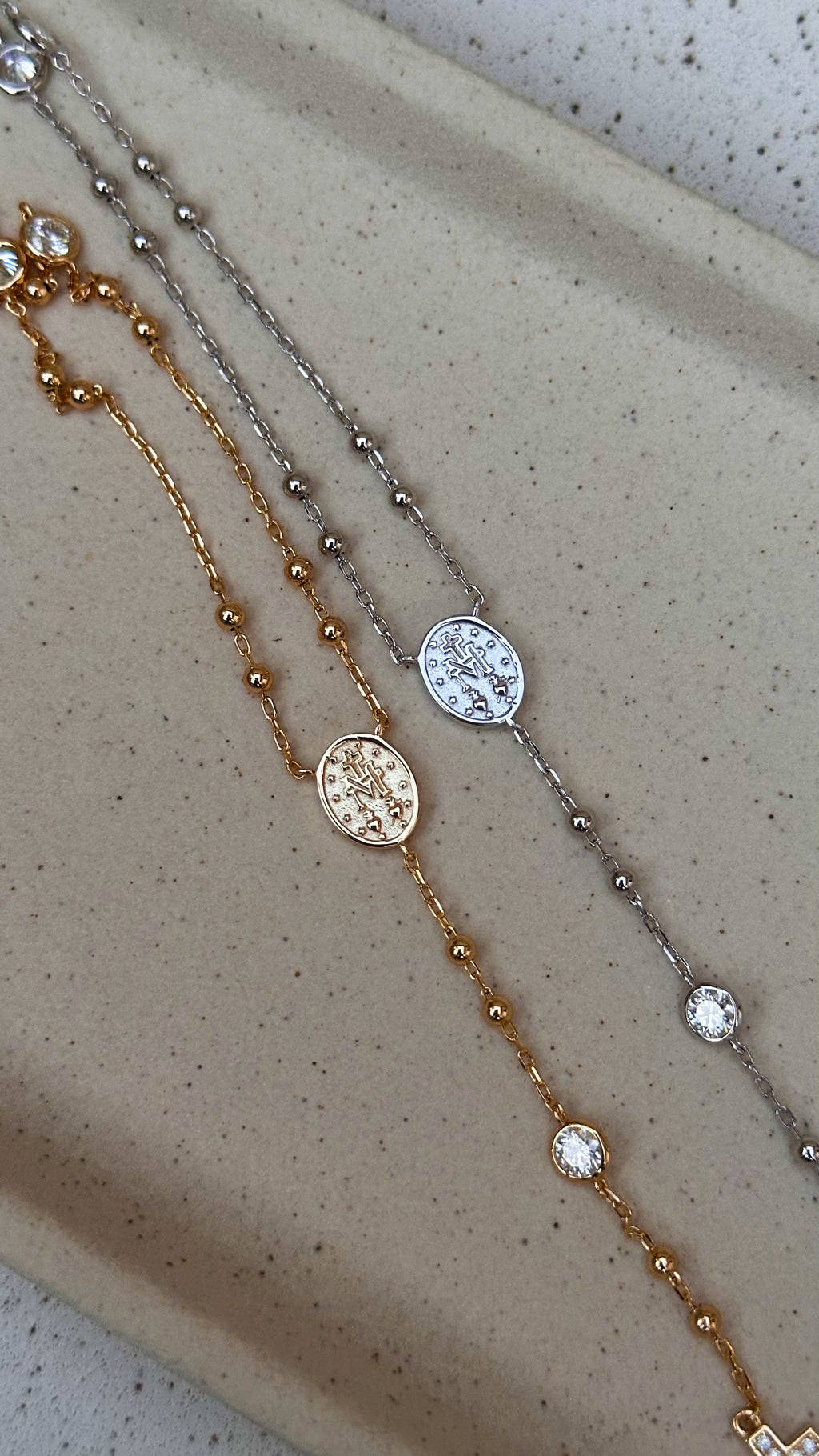 Colar Terço Moissanite Prata 925