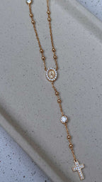 Colar Terço Moissanite Prata 925