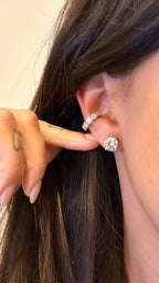 Piercing Moissanite Prata 925