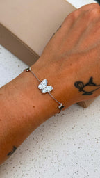 Pulseira Butterfly Madrepérola Prata 925