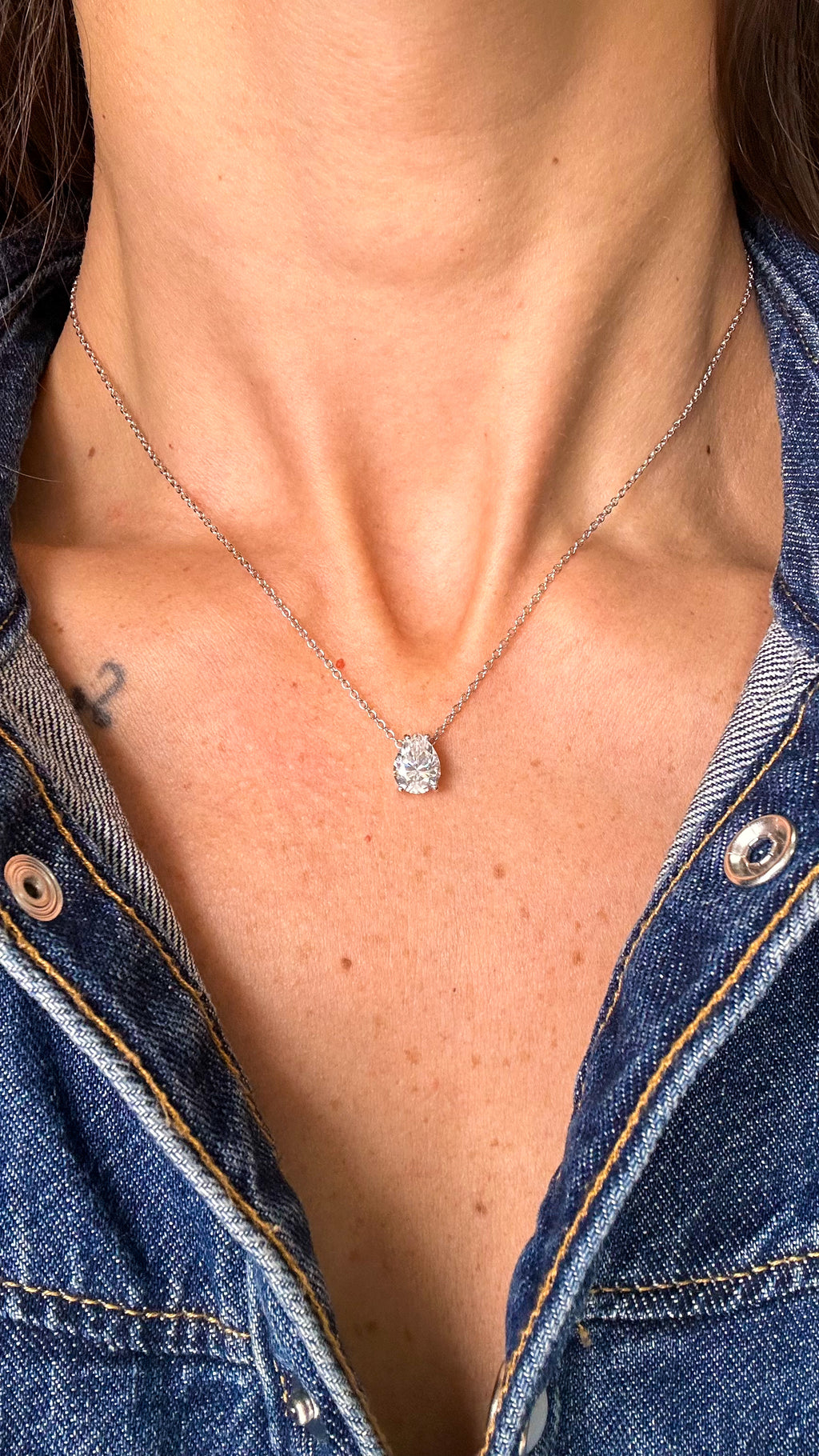 Colar Ivy Moissanite Prata 925