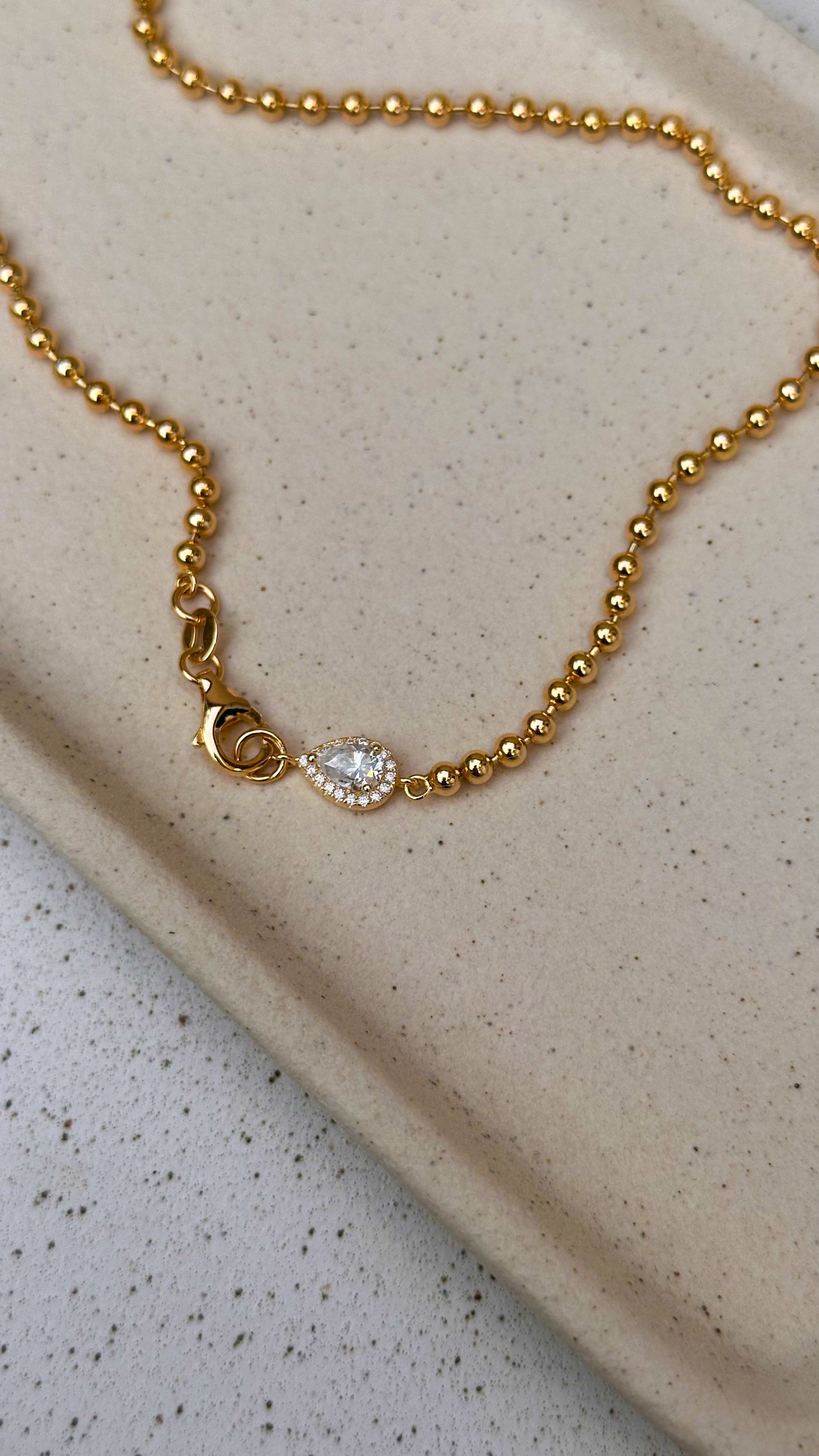 Colar Camile Moissanite Prata 925