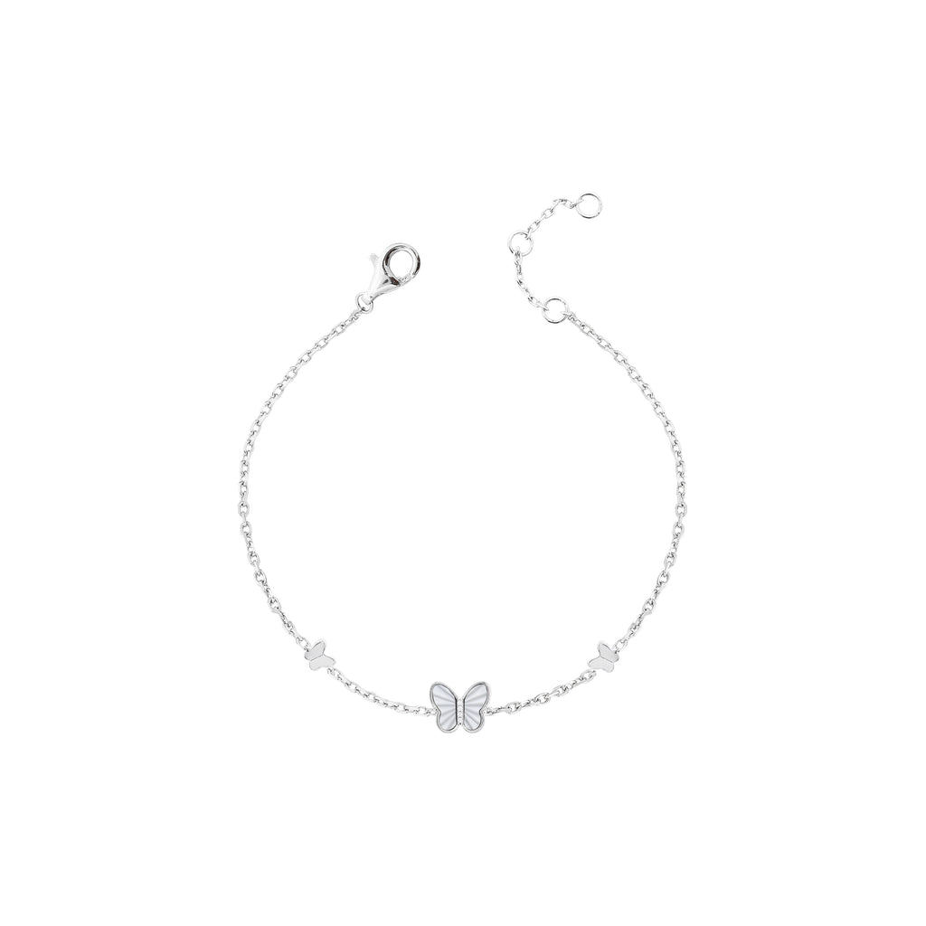 Pulseira Butterfly Madrepérola Prata 925