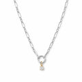 Colar Elos Groumet Moissanite Prata 925
