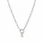 Colar Elos Groumet Moissanite Prata 925