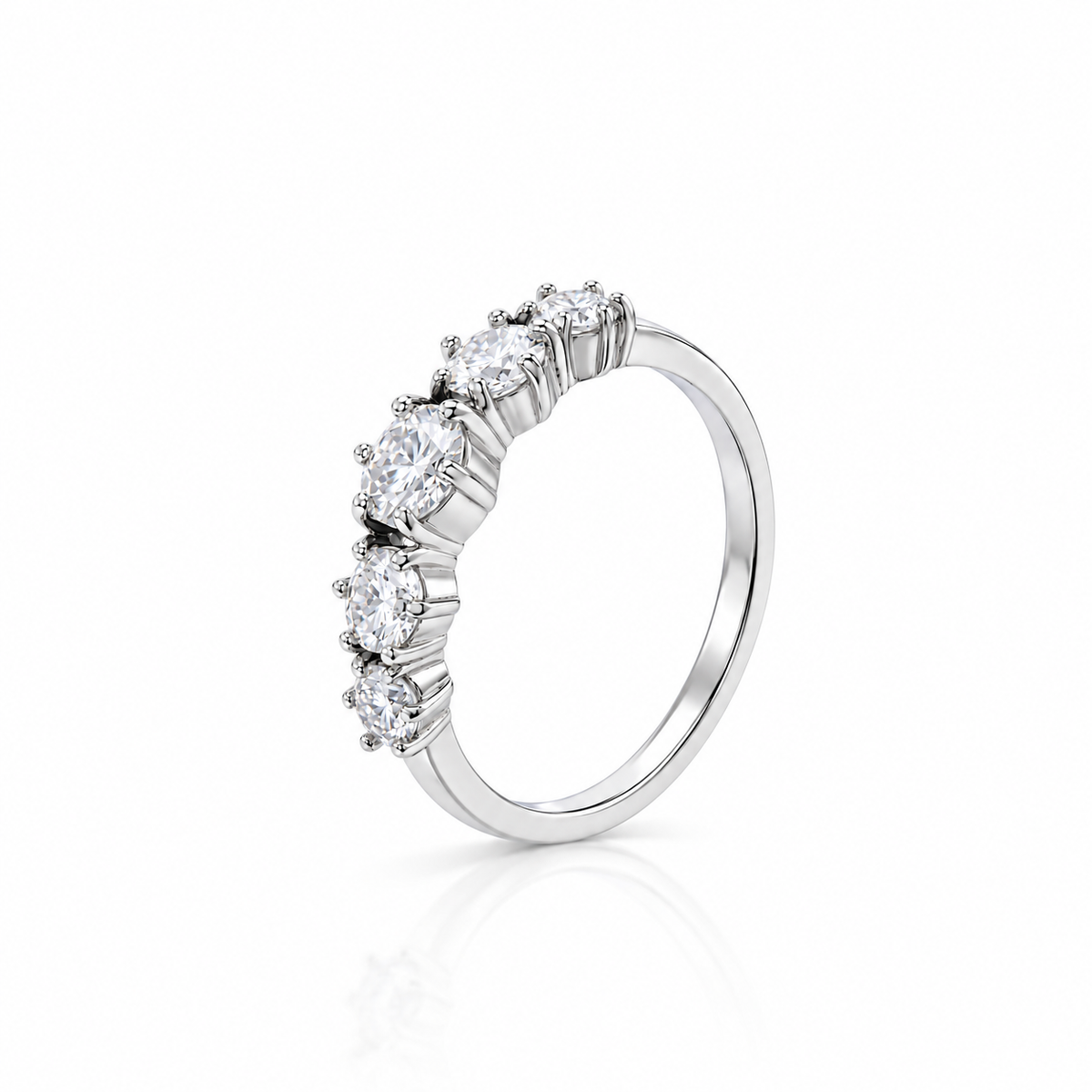 Anel Paola Moissanite Prata 925