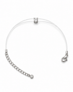 Pulseira Fio de Nylon Moissanite 1ct Prata 925 — Rubiê Joias