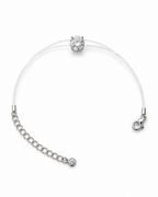 Pulseira Fio de Nylon 2ct Moissanite Prata 925