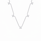 Colar Sparkle Moissanite Prata 925