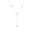 Colar Gravatinha Gotas Prata 925