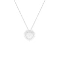 Colar Coração Moissanite Prata 925