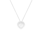 Colar Coração Moissanite Prata 925 — Rubiê Joias