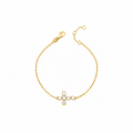 Pulseira Cruz Moissanite Prata 925