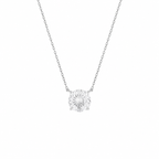 Colar Esme Portuguese Cut 8mm Moissanite Prata 925