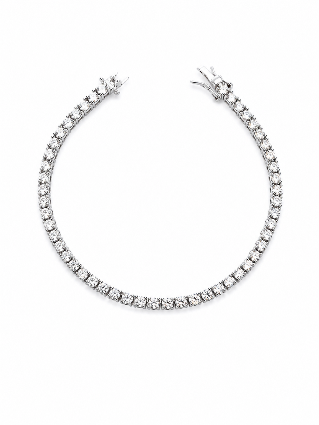 Pulseira Riviera Clássica 4mm Prata 925