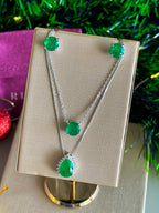 Colar Clair Esmeralda Prata 925