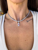 Pingente Pink Prata 925