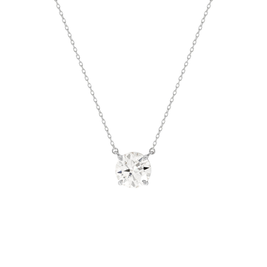 Colar Esme Moissanite 8mm Prata 925
