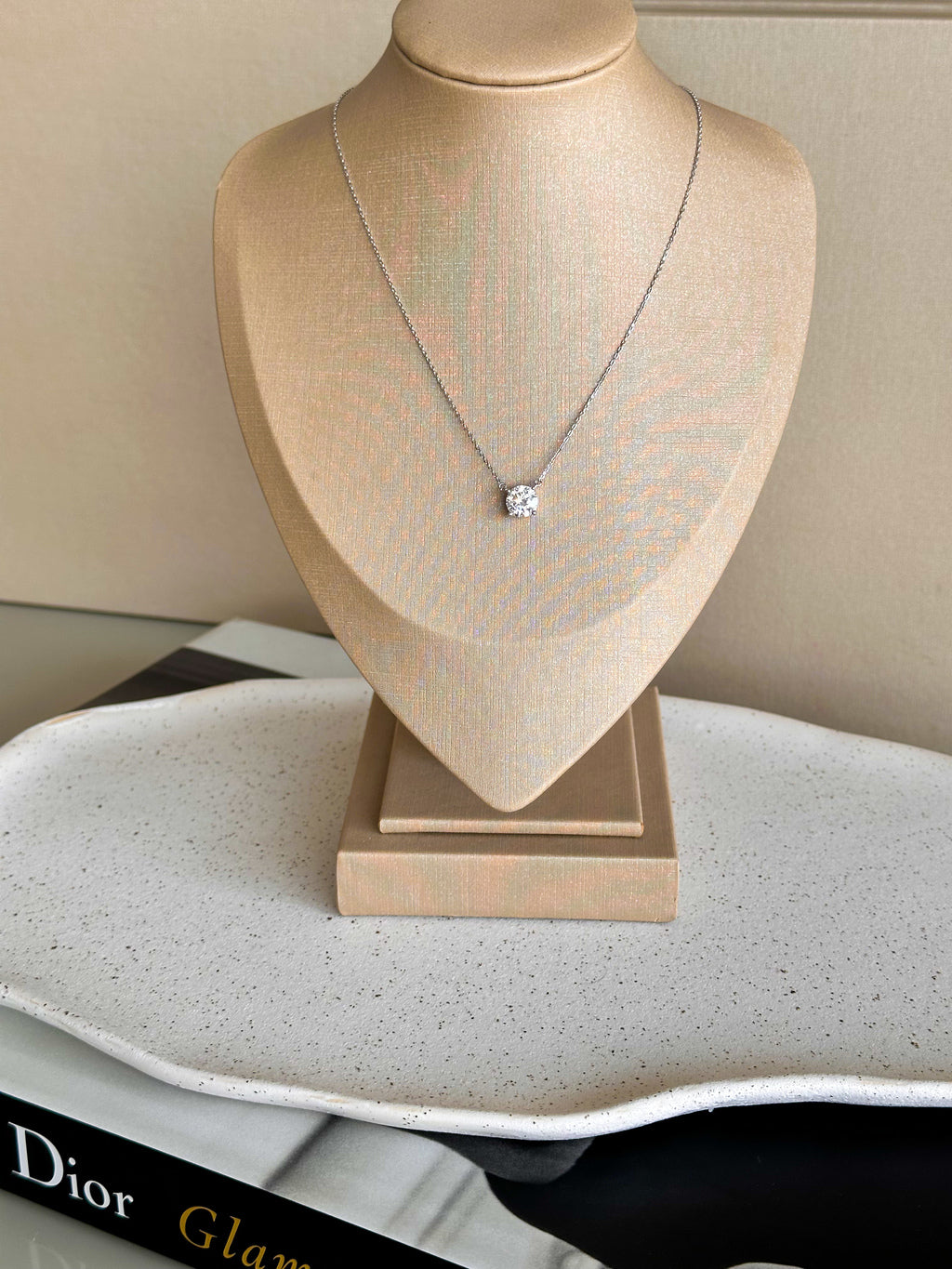 Colar Esme Moissanite 8mm Prata 925