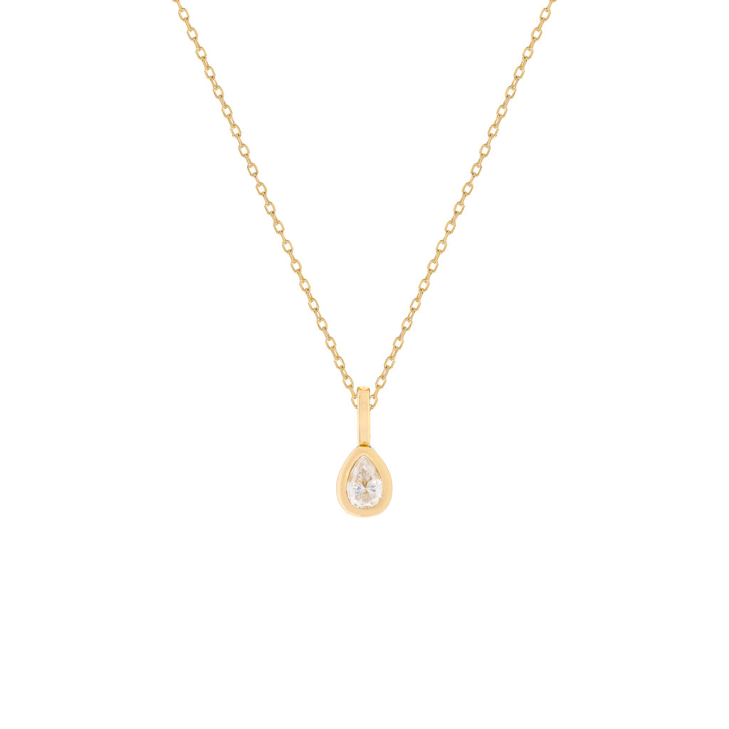 Colar Stella Drop Moissanite Prata 925