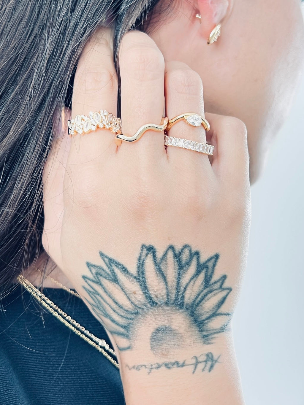 Anel Marcelle - "Pinky Ring" Prata 925