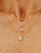 Colar Stella Drop Moissanite Prata 925