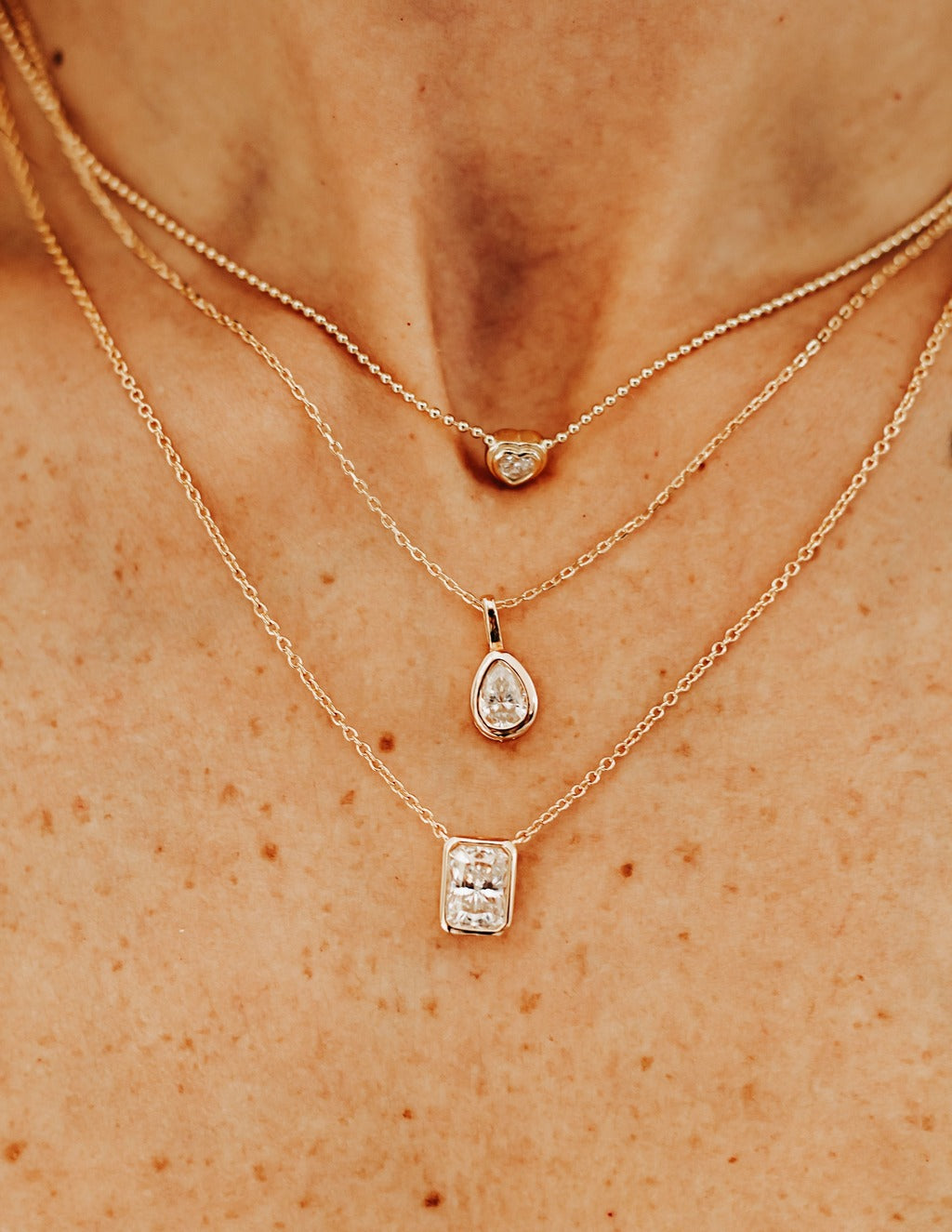 Colar Stella Drop Moissanite Prata 925
