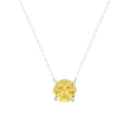 Colar Clair Yellow Fancy Prata 925