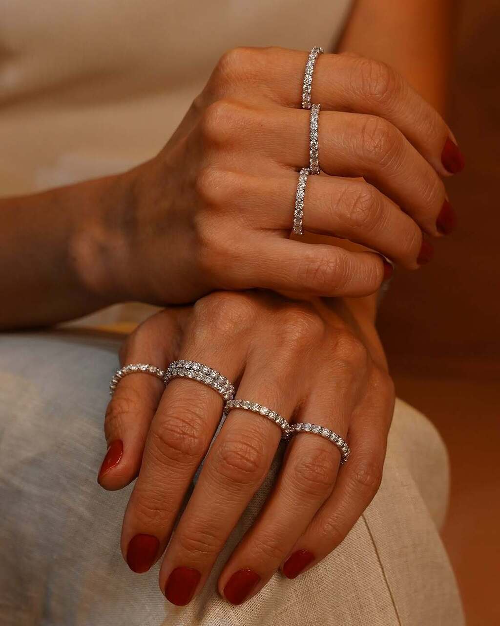 Anel Maeve Moissanite Prata 925