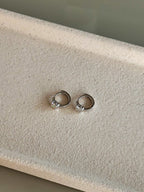 Brinco Argola Nick Moissanite Prata 925